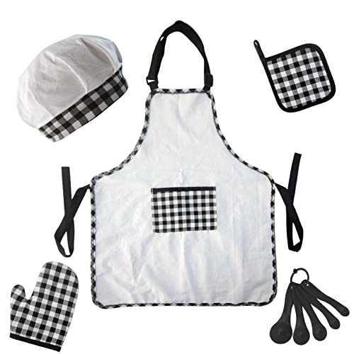 predolo Cooking and Baking Set Role Play Apron Dress Up for Pretend Play