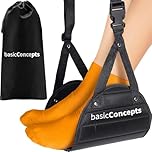 Airplane Foot Hammock with Memory Foam | Travel Foot Rest to Relax Your Feet, Comfy Hanger for Flight & Desk Use