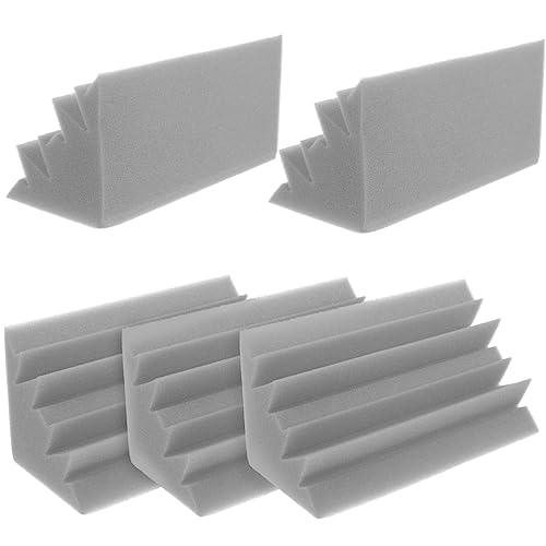 5 piezas paneles de absorción de sonido paneles acústicos en cuña fáciles de cortar para estudio de grabación y cine en casa miniatura 1