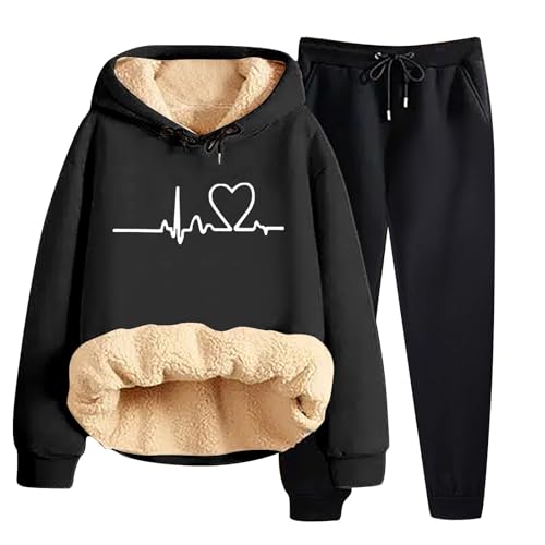 Trainingsanzug Damen Zweiteiler Damen Trainingsanzug Winter Jogpants Trainingshose Jogginghose Lang Sport Outfit Set Hosenanzug Sportanzug Loungewear Jogginganzug Mädchen Hausanzug Elegant Warm,4XL Trainingsanzug Damen Zweiteiler Damen Trainingsanzug Winter Jogpants Trainingshose Jogginghose Lang Sport Outfit Set Hosenanzug Sportanzug Loungewear Jogginganzug Mädchen Hausanzug Elegant Warm,4XL