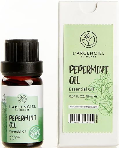 L'ARCENCIEL Skincare - Aceite esencial de menta 100% puro y natural para cabello, aromaterapia, difusor, piel, extracto de aceite de menta destilado