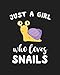Just A Girl Who Loves Snails: Blank Lined Notebook to Write In for Notes, To Do Lists, Notepad, Journal, Funny Gifts for Snails Lover