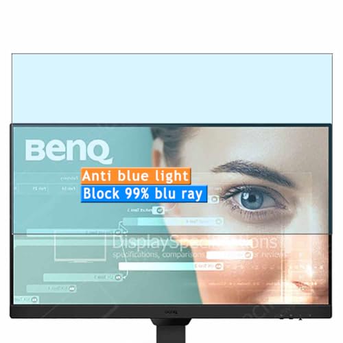 Vaxson 2-Pack Anti Blue Light Screen Protector, compatible with BenQ GW2490 23.8" Monitor, TPU Guard Film Protectors Sticker [NOT Tempered Glass]