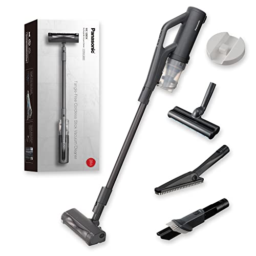 Panasonic Cordless Vacuum Cleaner MC-SB85, Remove up to 99% bacteria, High suction power, Anti-hair wrap, House dust sensor, 85min runtime, All floor types, Washable dust box and filter, Made in Japan