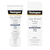 Neutrogena Age Shield Face Oil-Free Sunscreen Lotion with Broad Spectrum SPF 70, Non-Comedogenic Moisturizing Sunscreen to Help Prevent Signs of Aging, PABA-Free, 3 fl. oz.