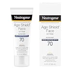 Neutrogena Age Shield Face Oil-Free Sunscreen Lotion with Broad Spectrum SPF 70, Non-Comedogenic Moisturizing Sunscreen to Help Prevent Signs of Aging, PABA-Free, 3 fl. oz. - Image 3