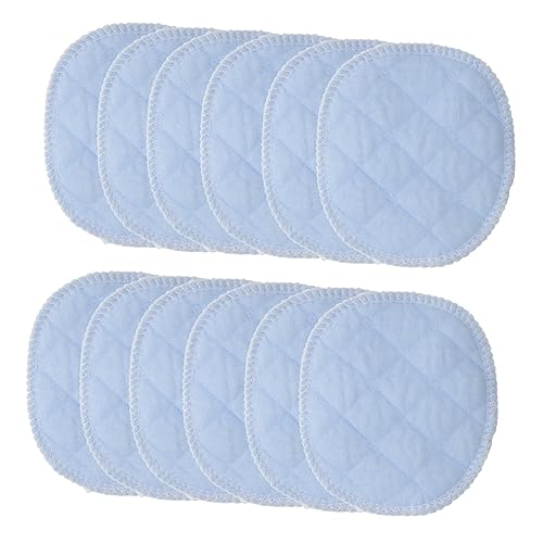 HAPINARY 30 Piezas Absorbentes Lavables Almohadillas De Leche Productos Almohadillas para El para Sujetador Women Más Jarra De Leche Equipo Mama Blue Algodón