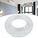 Wall Hole Cover for AC Pipes, Cable Entry Cover 40-80mm, PP Material Cable Pass Through, Frost Resistant and High Resistant, White Rosette Cover(60mm)