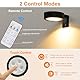 Lightsjoy LED Bilderleuchte Kabellos 6Pack Bilderleuchte Akku USB Aufladbar Schwarz Bilderrahmen Beleuchtung mit Fernbedienung, 3 Farbtemperaturen Dimmable Dart Bilderlampe Magnetische mit Timer