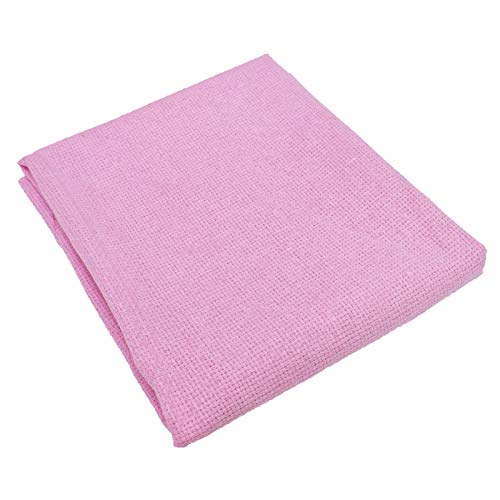 Image of Asian Hobby Crafts Matty Fabric for Embroidery, Cross Stitch, and Knitting, Sewing Fabric, DIY Cross Stitch Projects, (Size : 1 X 1 Meter, Color - Baby Pink)