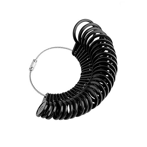 LOVINSHOW Ring Sizer Measuring Tool Set, RingÂ Mandrel and Finger RingÂ Gauges US Size Measuring Ring Tool for Women Men Jewelry Sizing Measuring Tool (Ring Sizer Set) (Finger Sizer)