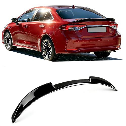 XuyaoAuto Rear Spoiler Wing Fit for Corolla Sedan LE/SE/XSE/Hybrid LE/Hybrid SE/Hybrid XSE 2020-2026 Trunk Lid Spoiler (Glossy Black),Not Fit for Hatchback by XuyaoAuto - Used condition - US$51.88