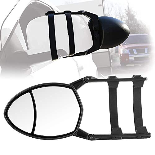 Aramox Universal Dual View Towing Mirror for Car Truck,Adjustable ClipOn Rearview Side Oval Mirror 7.5x5.5in by Aramox - Image 3