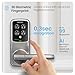 Lockly Secure Pro Smart Lock Wi-Fi, Keyless Entry Digital Keypad Door Lock, 3D Biometric Fingerprint Sensor Front Door with Handle, Voice Control & Auto Lock - Latch Edition