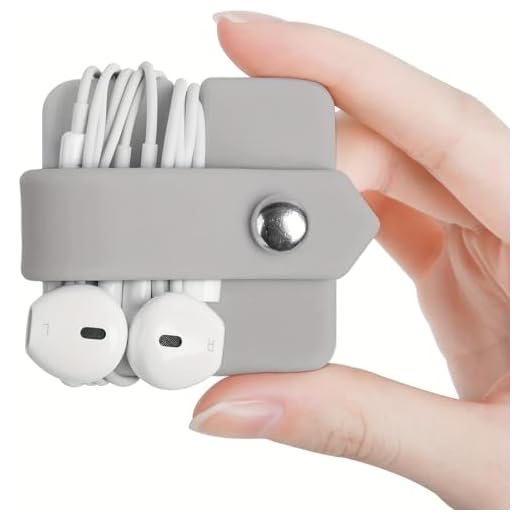 Headphone Cable Organizer, Headphone Holder, Headphone Cable Winder, Headphone Cable Winder, Headphone Cable Manager, LightGrey