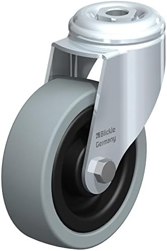 Blickle LKRA-VPA 101K Swivel Caster, 3.94" Wheel Diameter, 242 lb. Load Capacity