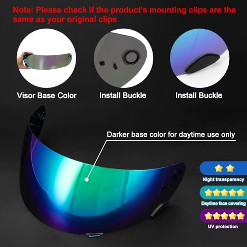 image for psler Qualifier Visor- Qualifier Helmet Visor Motorcycle Face Shield A