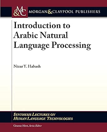 Introduction to Arabic Natural Language Processing book cover