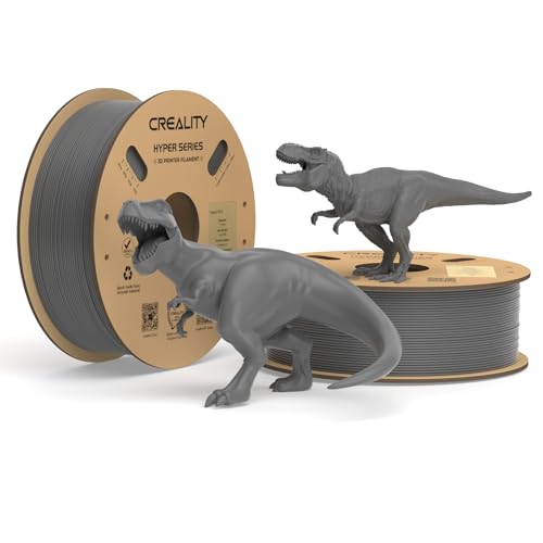 Image of Creality 3D Printer Filament PLA 1.75mm 2KG, Creality Official Hyper PLA Filament,2Pcs 2.2 lb /1 kg, 600mm /s Designed for High-Speed 3D Printing (Gray*2)