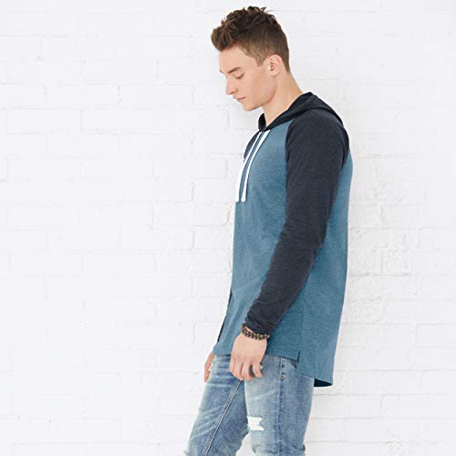 LAT Mens Hooded Raglan Long Sleeve Fine Jersey Tee (6917)4