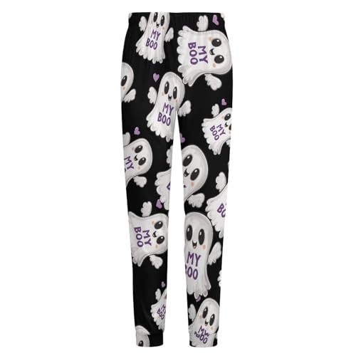 Ghost Hug My Boo Valentine'S Day Men's Pajama Pants Sleepwear PJ Bottoms Lounge Sleep Pant Nightwear4