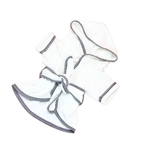 Milisten ペット速乾ローブ 犬の冷却マット 犬のローブ ローブ犬白 子犬 犬用クールマット 犬小屋 ペット冷却ベスト 犬の冷却パッド 冷却犬のベスト 犬用タオル 犬パジャマ ドッグバス 白い