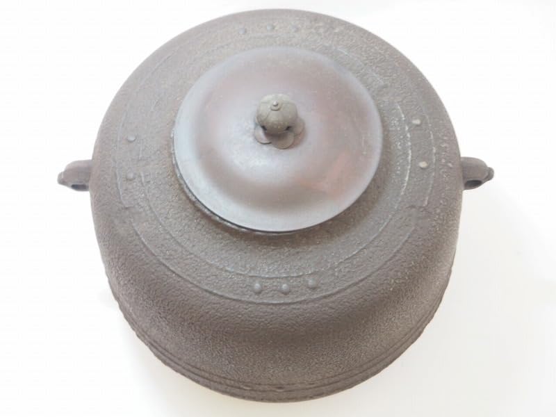 Amazon.co.jp: C0180 京釜師 佐々木彦兵衛 作 利休好 万代屋釜 時代物