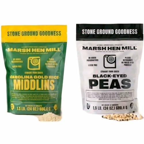 Marsh Hen Mill Stone Ground Rice Middlins and Black-Eyed Peas