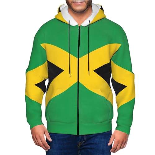 Sweat à capuche Jamaïque imprimé résistant coupe ample homme
