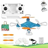 Mini Drone for Kids, Drone Mini, All-Ages Mini Drone with Easy Stunt Flights & 360° Tricks - Perfect Beginner-Friendly Flyer, With LED & Altitude Hold & Propeller Protection, Compact and Portable