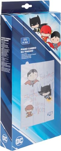 Tataway Warner Bros Justice League Piano Cambio Pieghevole Per Bambini, Perfetto Per Il Viaggio, Salvaspazio, Morbido E Dotato Di Chiusura Con Bottone, Dimensioni 61 Cm X 39 Cm - 7