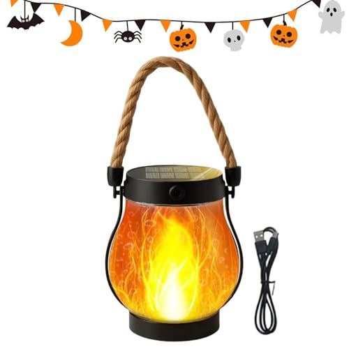 Faroles solares para exteriores – ABS 11,5 x 11,5 x 13,5 cm | Faroles solares de llama parpadeante | Lámpara Śolar impermeable colgante de carga USB para porche, rama de árbol, pérgola, patio