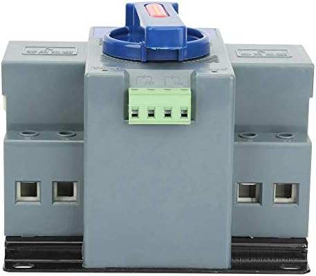 Dual Power Automatic Transfer Switch AC 400V 2P 63A CB Automatic Changeover Toggle Switch Double Transfer Switch for Municipal Electricity, UPS, Inverter, Solar