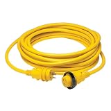 Marinco 30A 125V Marine Shore Power Cordset, Yellow, 35 Ft, 35SPP