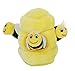 Hide a Bee Fun Hide and Seek Interactive Puzzle Plush Dog Toy by Outward Hound, 4 Piece, Large