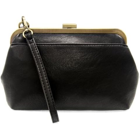 Joy Susan Women's Fashion Purse Vivie Kisslock Convertible Crossbody Wristlet - Black Cover
