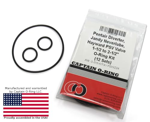 (12 Sets) Valve Cover & Shaft O-Rings for Jandy NeverLube/Pentair Valves (Part Numbers 1132/51016200 and R0487100/192039/O-158)