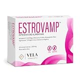 Estrovamp - Menopausa Integratore Donna con Cimicifuga, Kudzu, Agnocasto, Trifoglio Rosso e Ashwagandha - Formula completa con Fitoestrogeni Naturali per Vampate, Equilibrio e Benessere - 40 Cps Vela