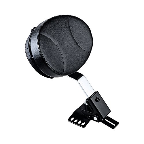 Plug-In Driver Backrest Kit Replacement for 1988-2017 Harley Touring One-Piece Slotted Seat (10 15/64" x 7" w/o Pocket) - Thumbnail 2