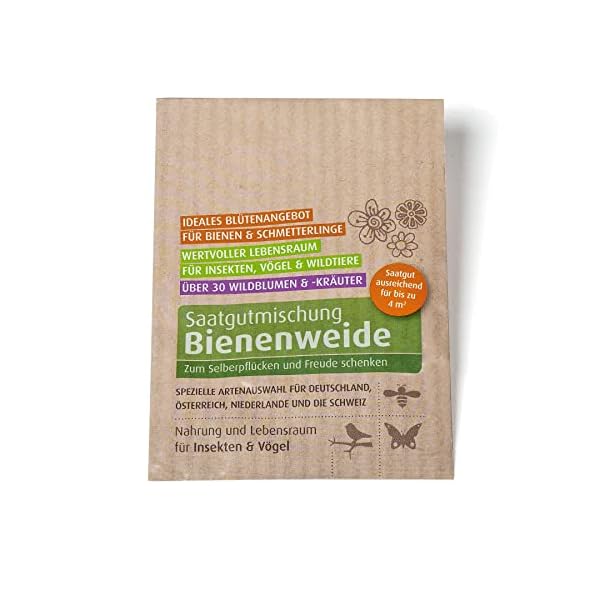 Biobalu Bienenweide Samentütchen - Blumenwiesensamen mehrjährig - Blumensamen als Hochzeitsgeschenk, Gastgeschenk… – Bild 4