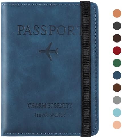 Sciphylia Passport Case Travel Passport Holder Durable RFID Block...