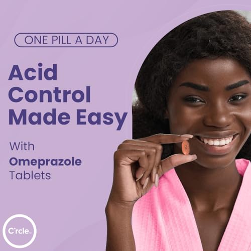 Image of Omeprazole 20mg Tablets Bulk 84 Ct - Heartburn Medicine - Acid Reducer