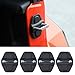 YOCTM Door Lock Decoration Cover For 2018 2019 Jeep Wrangler JL JLU Sports Rubicon 2020 Gladiator JT Door Lock Cover Sticker Auto Parts Accessories Black ABS (2Door) (Pack of 4)