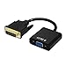 NiceCable DVI to VGA, DVI 24+1 DVI-D to VGA Active Adapter Converter Cable, for PC, DVD, Monitor, HDTV