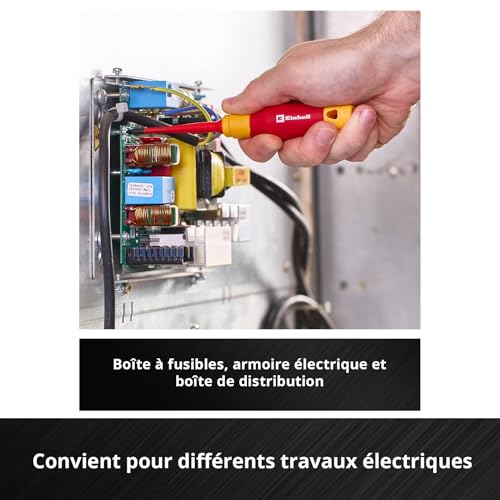 Set électricien Einhell 5 pcs avec outils isolés et testeur