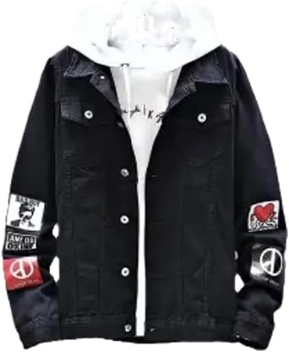 Denim Men Autumn Korean Version Of The Trend Handsome Student Casual Jacket Men's Loose Top Blue