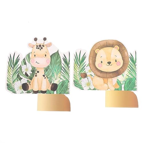 Decoraciones de mesa 3D de animales de la selva con panal de abeja 3
