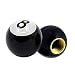 Produktbild 4 Stück ABS Ball Ventilkappen, Auto Valve Caps, Lucky 8 Ball Staubkappen für Auto, Fahrrad Und Motorrad Ventile Schwarz