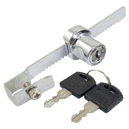 Image of Aexit Jewelry Show Padlocks & Hasps Window Showcases Locking Silver Tone Metal Lock with Keyed Padlocks 2 Keys