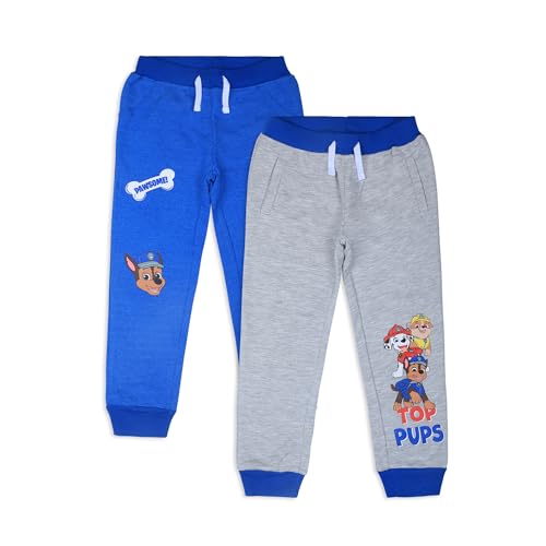Paw Patrol Nickelodeon Chase, Marshall and Rubble Boys 2 Pack Pants for Toddler and Little Kids